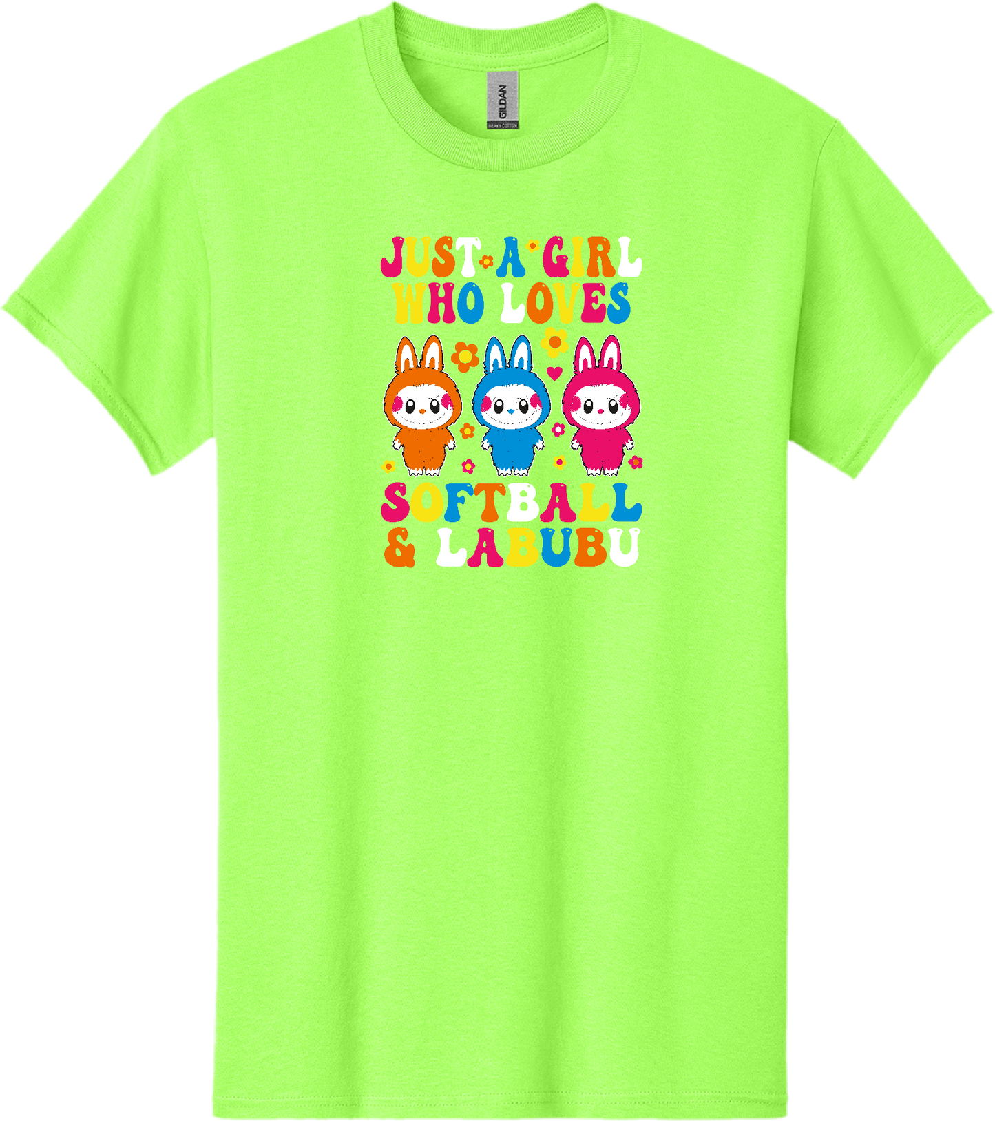 Softball & Labubu Just a Girl Dri-Fit
