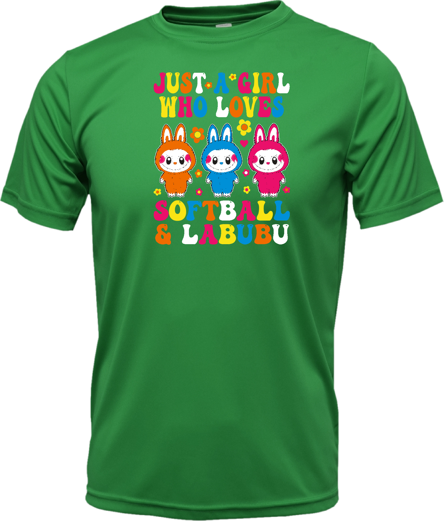Softball & Labubu Just a Girl Dri-Fit