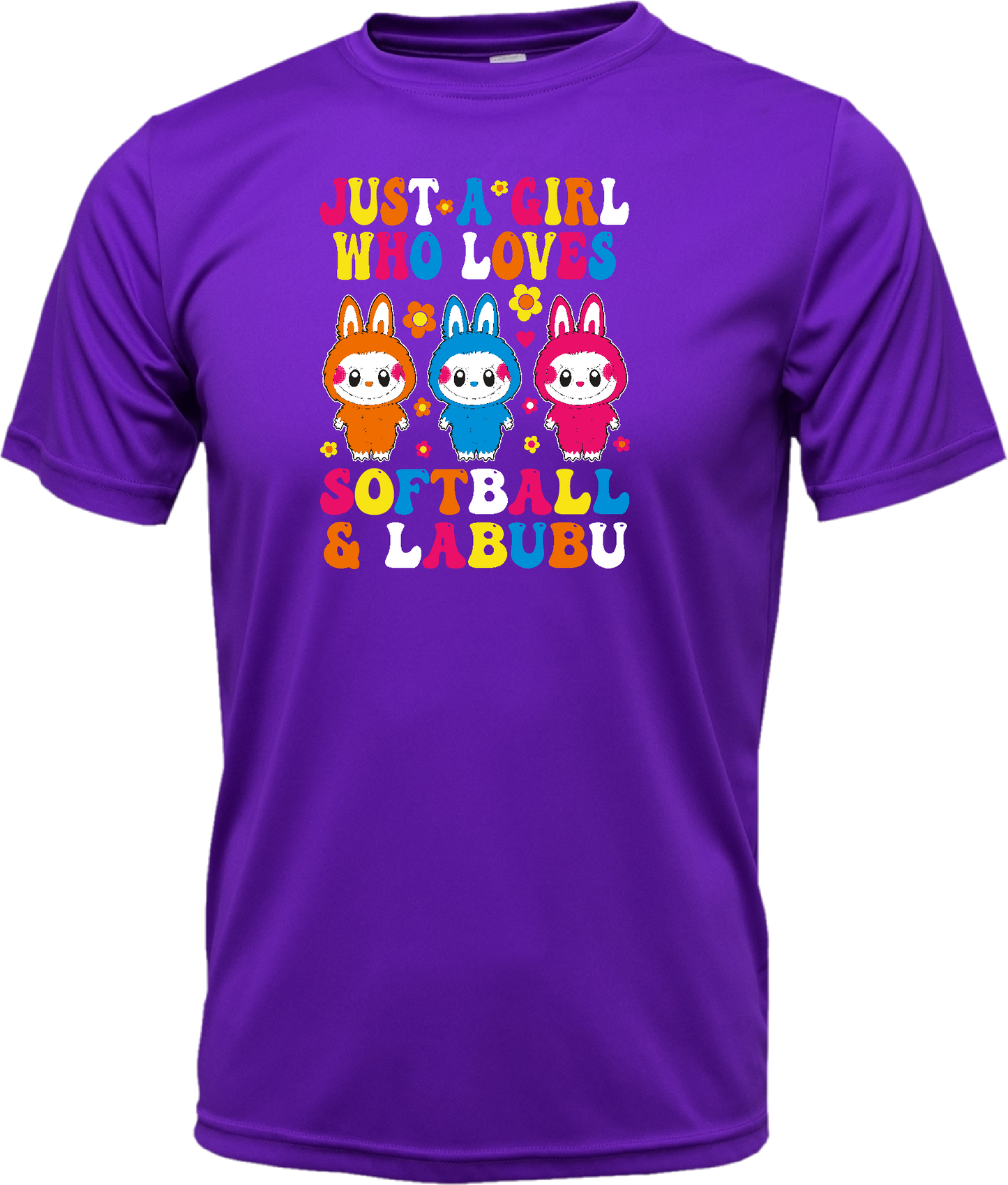 Softball & Labubu Just a Girl Dri-Fit