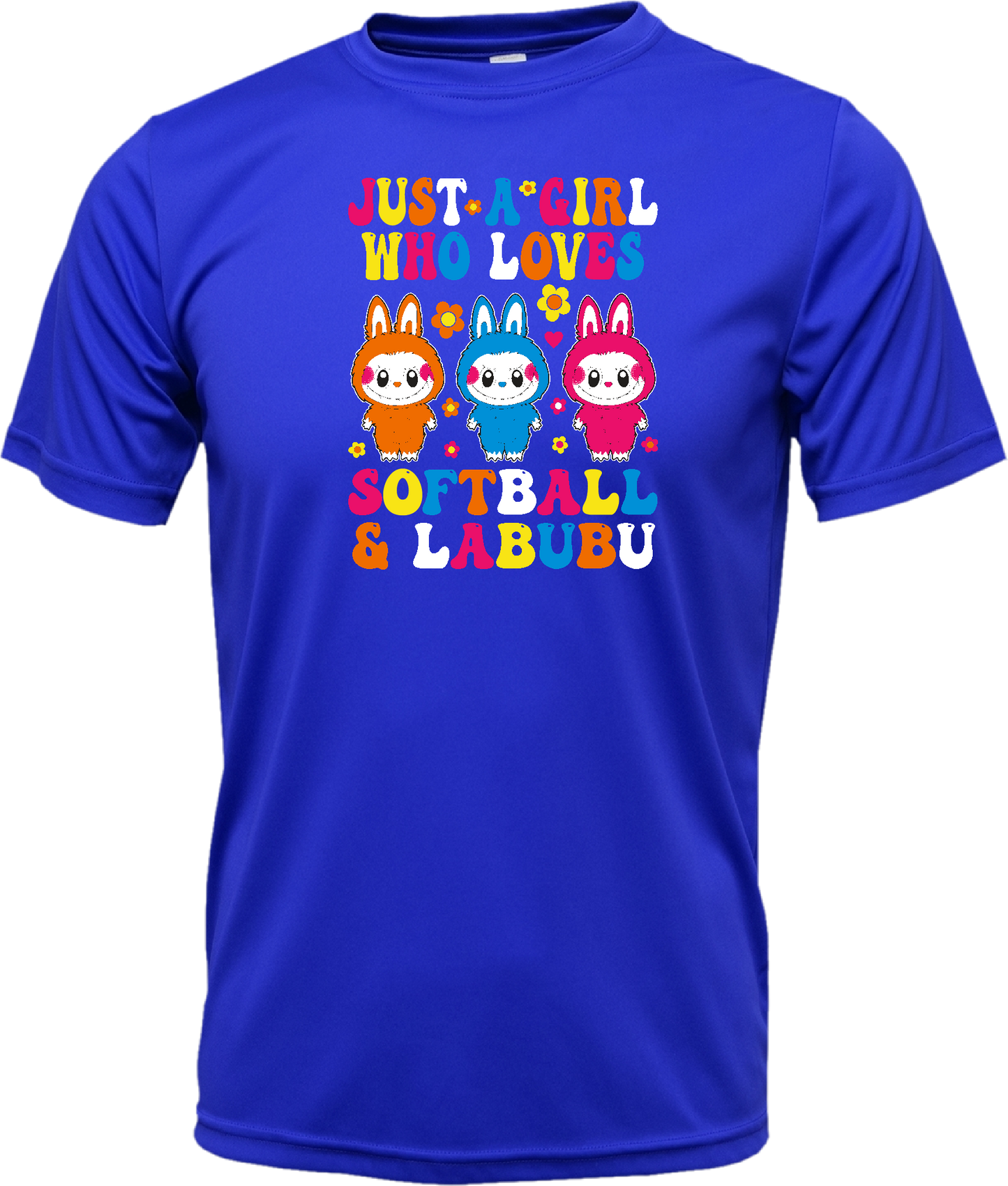 Softball & Labubu Just a Girl Dri-Fit