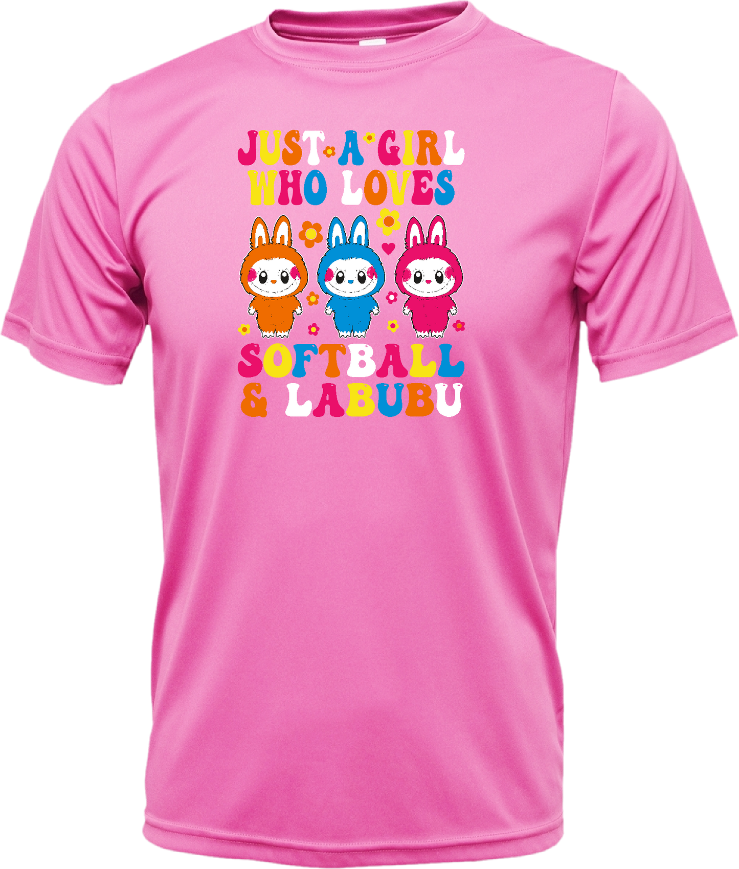 Softball & Labubu Just a Girl Dri-Fit