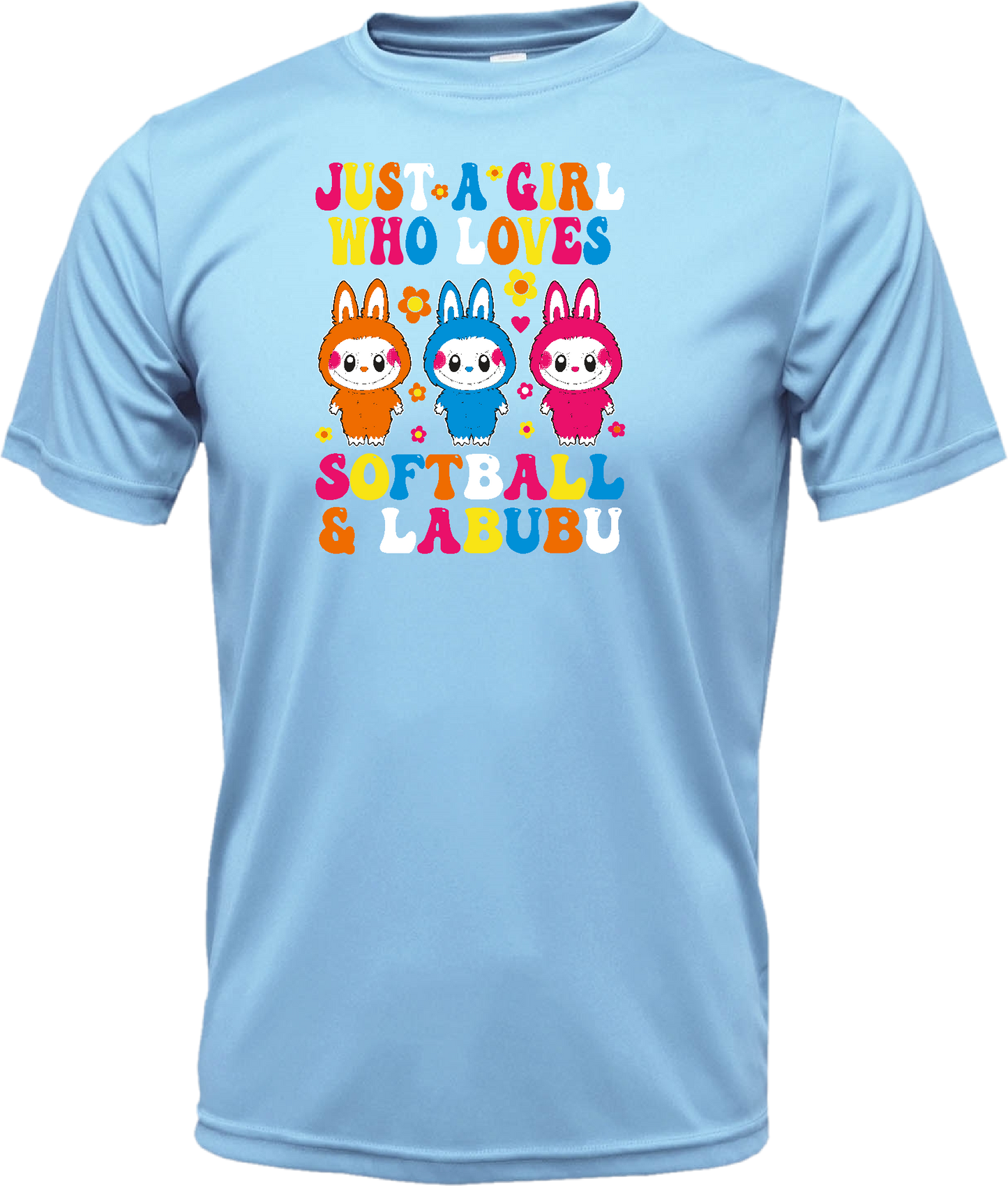Softball & Labubu Just a Girl Dri-Fit