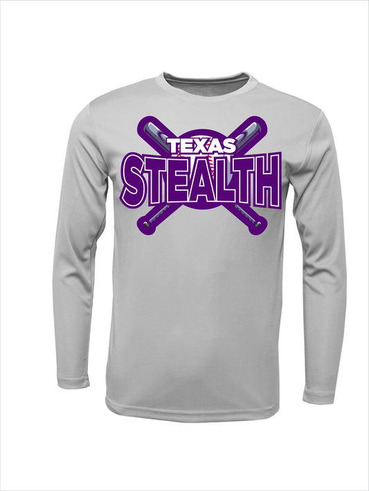 Texas Bat Stealth Dri Fit Long Sleeve T-Shirt