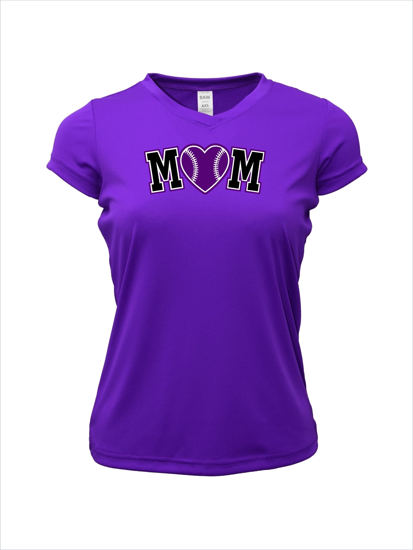 TS Baseball Mom Short Sleeve V-Neck Dri-Fit T-Shirt