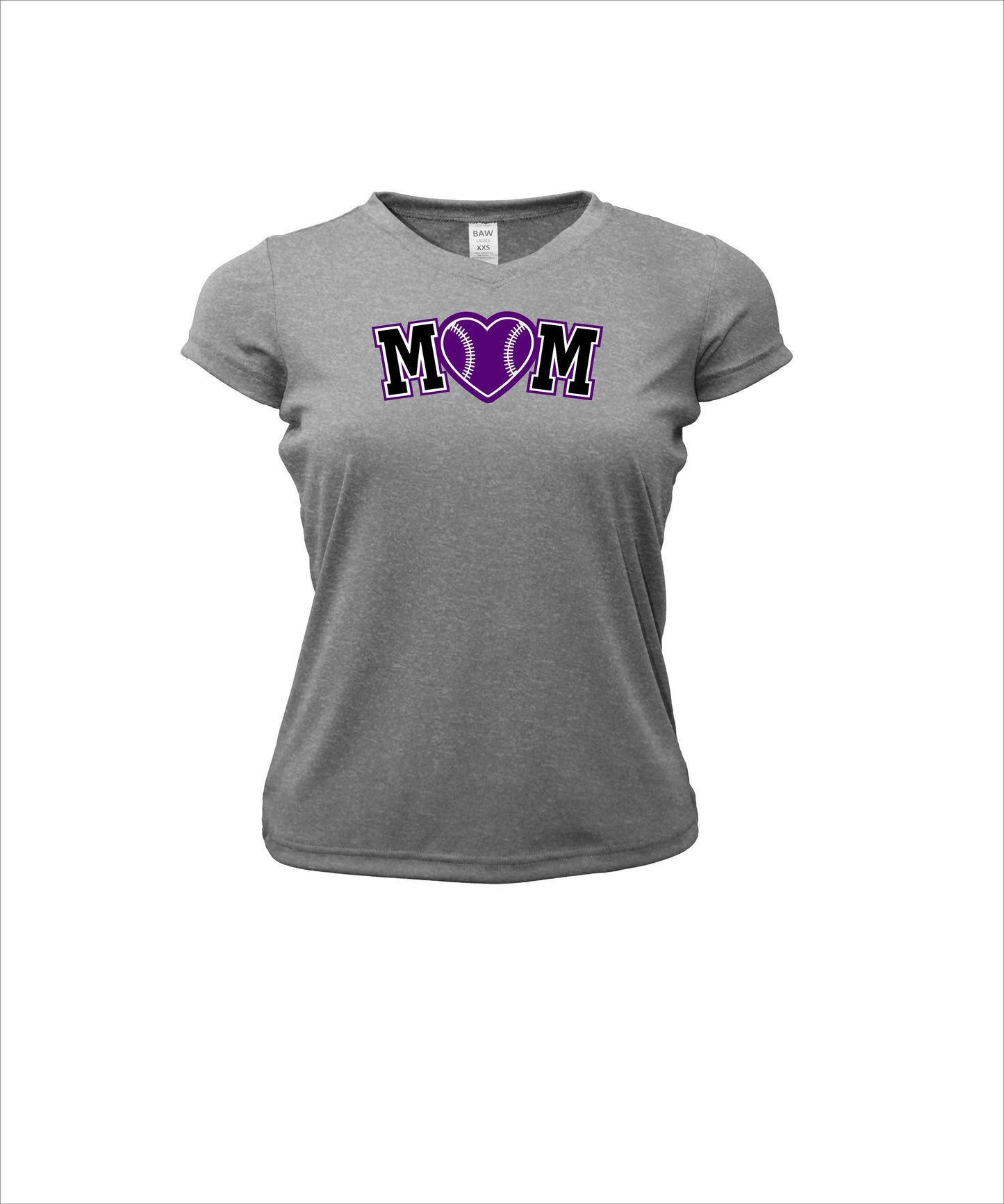 TS Baseball Mom Short Sleeve V-Neck Dri-Fit T-Shirt
