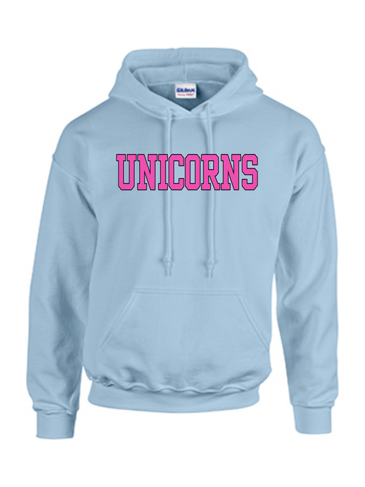 UNICORN COTTON HOODIE W/ NAME AND NUMBER
