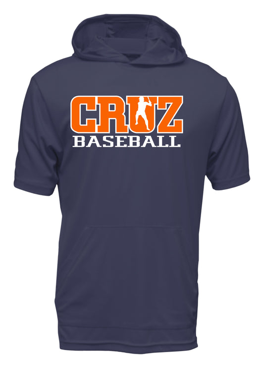 Cruz Baseball  Dri-Fit Short Sleeve Hoodie