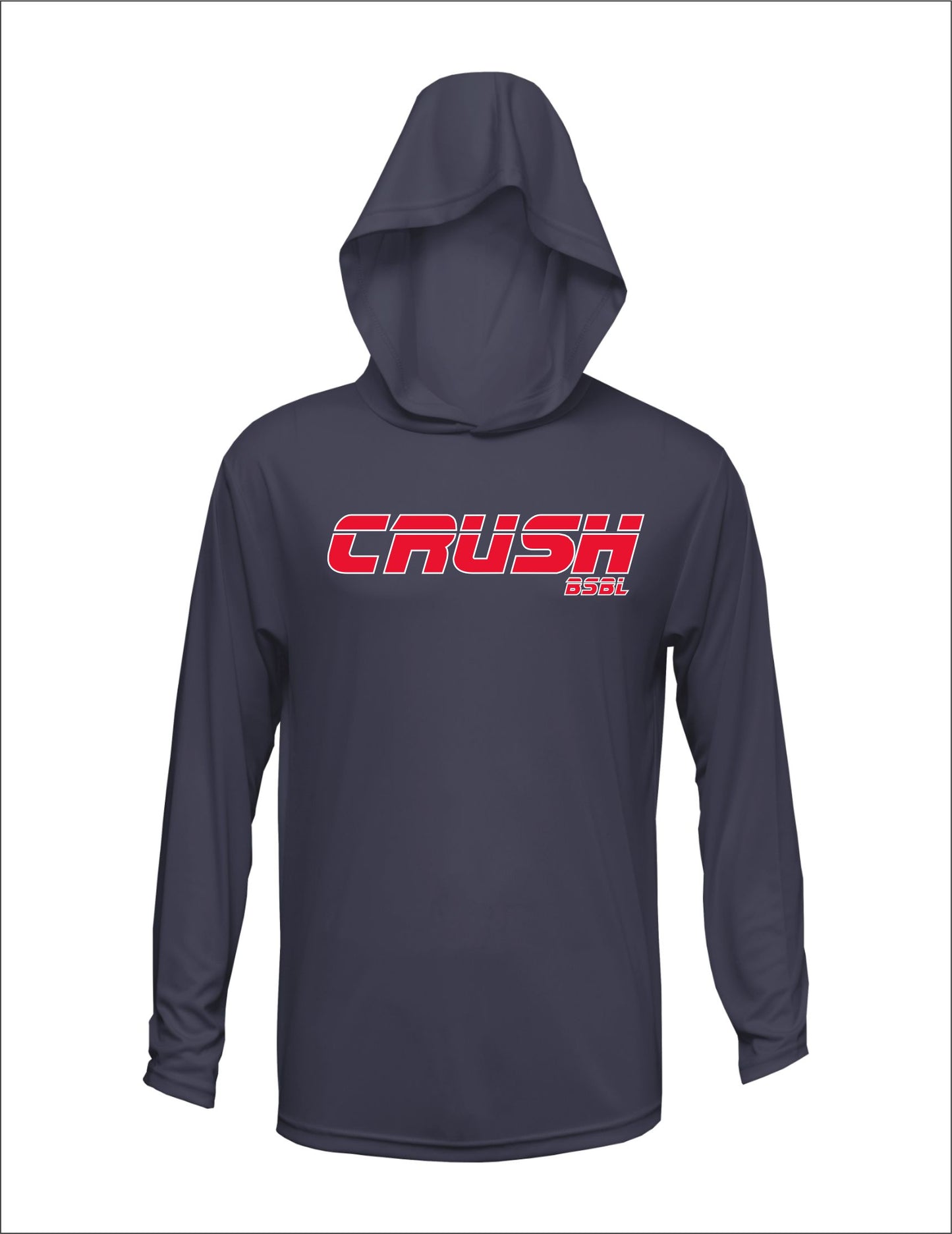 Crush Baseball Hooded Long Sleeve Dri-Fit T-Shirt