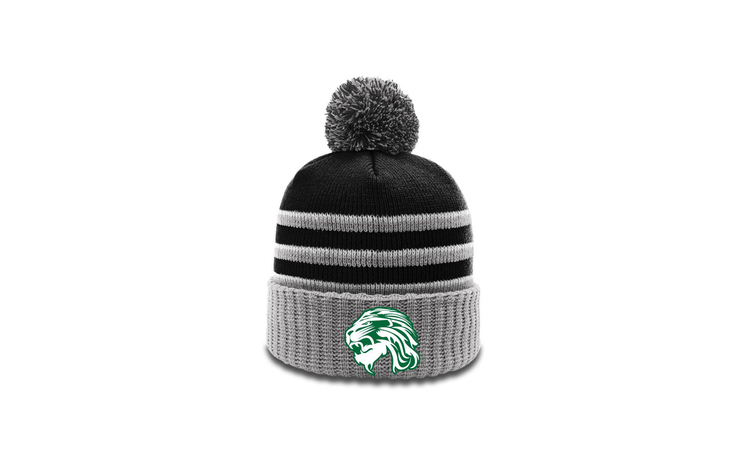 Spring Baseball Embroidered Pom- Pom Beanie