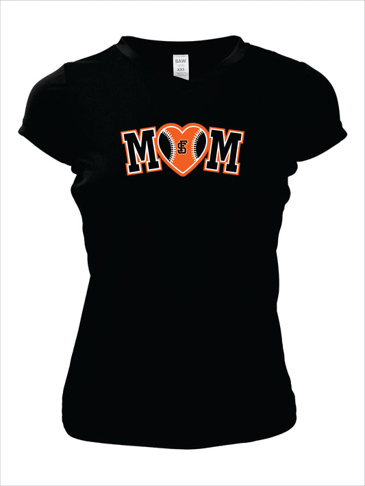 4Seam Baseball Mom Short Sleeve V-Neck Dri-Fit T-Shirt