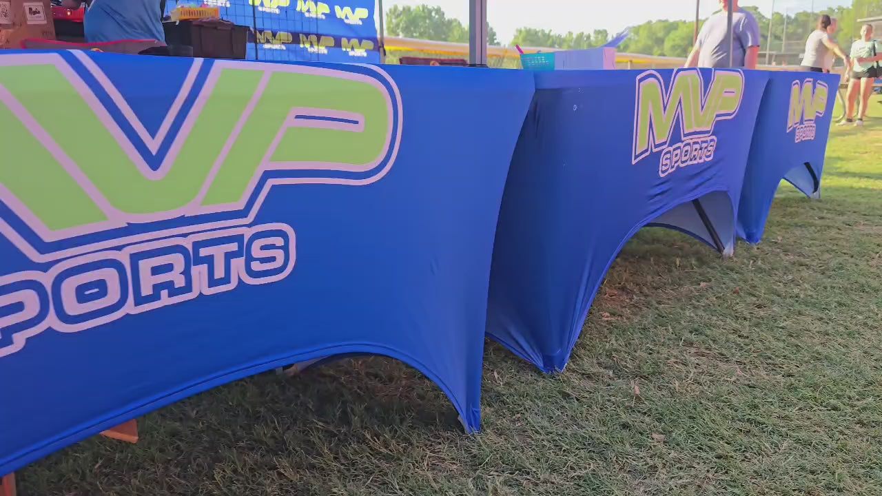 Load video: One of our favorite Fastpitch events every year to participate in is the Night Tournament in Nacogdoches, TX. With our custom tournament event shirts (a little glow-in-the-dark paint added for flair) and some LED goodies for fun, our staff members and those attending this event ALWAYS have a blast! Book us for your next event to experience our custom event tees and goodies!