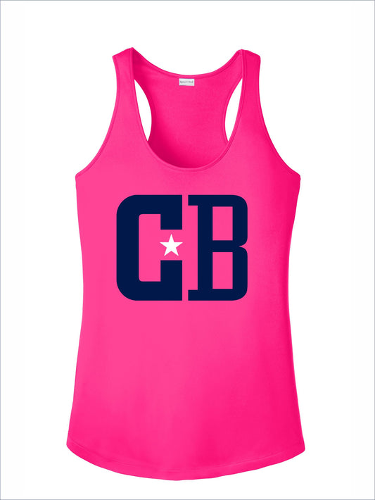 Cruz Baseball "CB" Racer Back Tank Top
