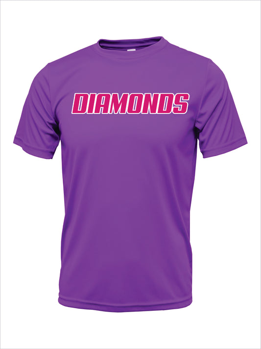 Diamonds Violet Cotton Spirit Shirt