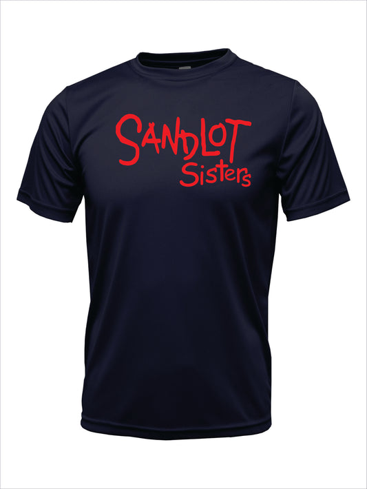 Sandlot Sisters Navy Dri-Fit Spirit Shirt