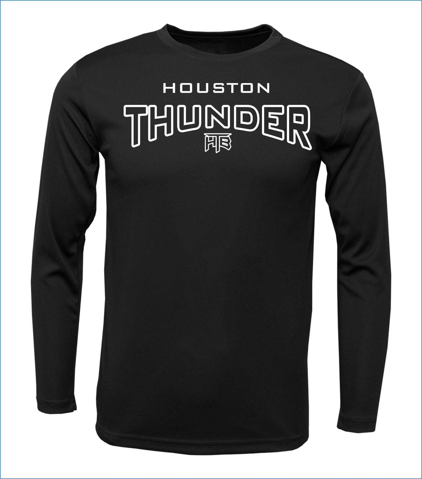 Houston Thunder Arched Long Sleeve Cotton Shirt