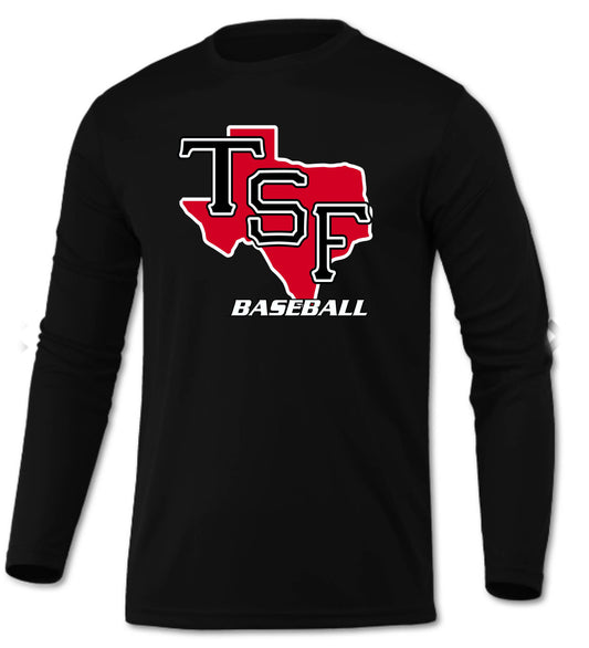 TSF BASEBALL DRIFIT LONG SLEEVE BLACK