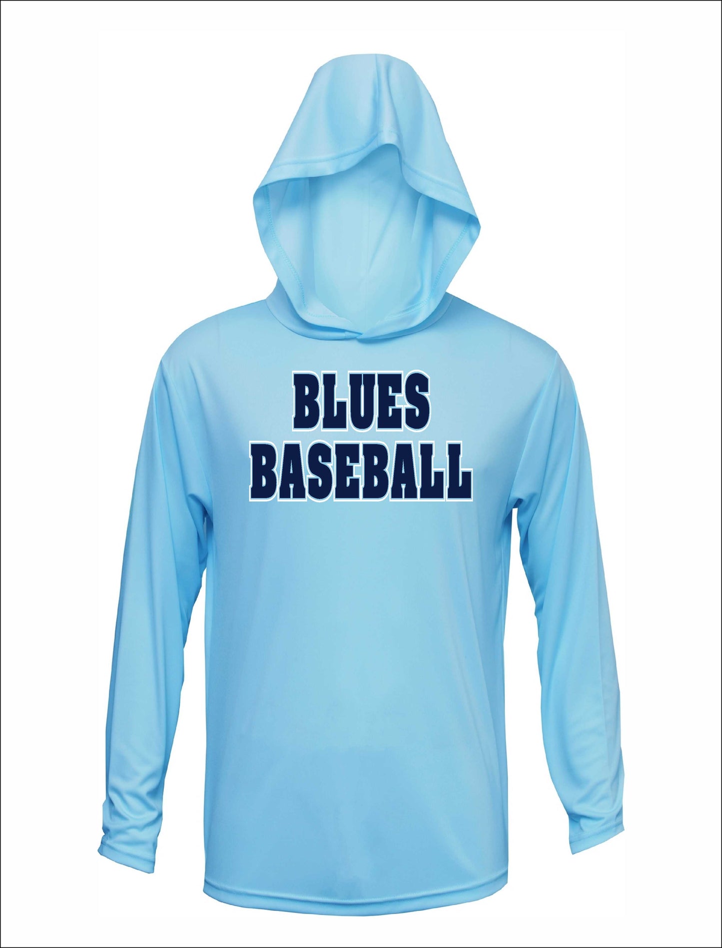 BLUES BASEBALL HOODED LONGSLEEVE DRI-FIT