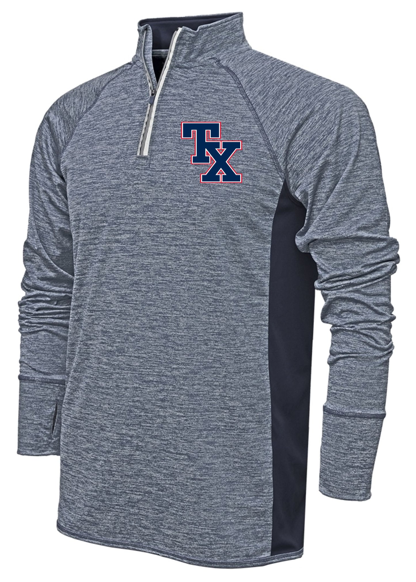 TX BLUES QUARTER ZIP-UP