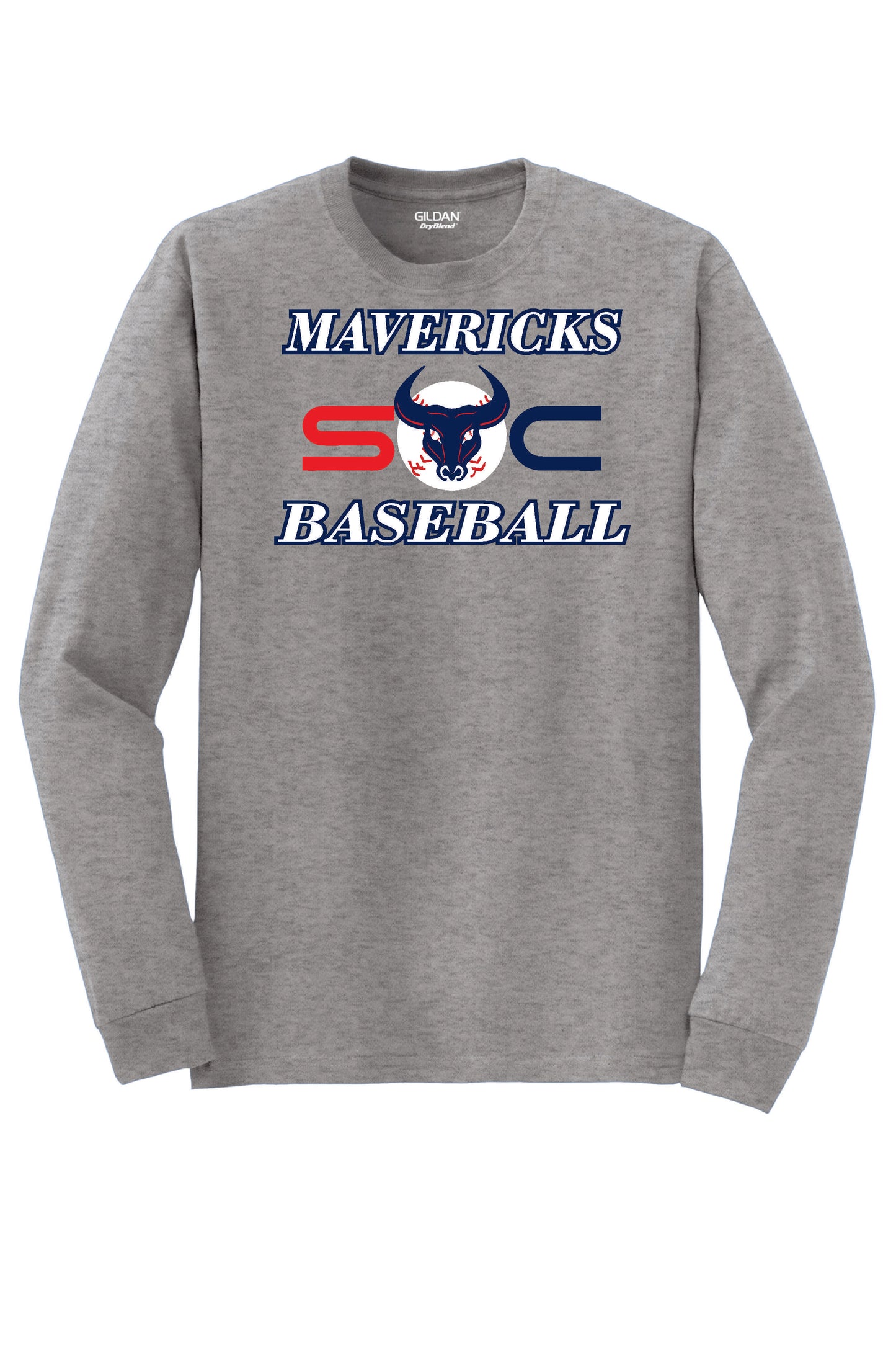 SC Long-sleeve "Maverick logo"  Cotton T-shirt