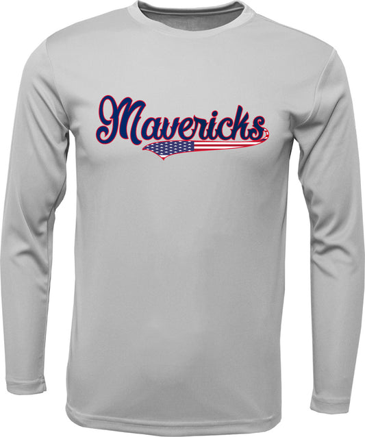 SC Long-sleeve "Maverick Flag logo"Cotton T-shirt