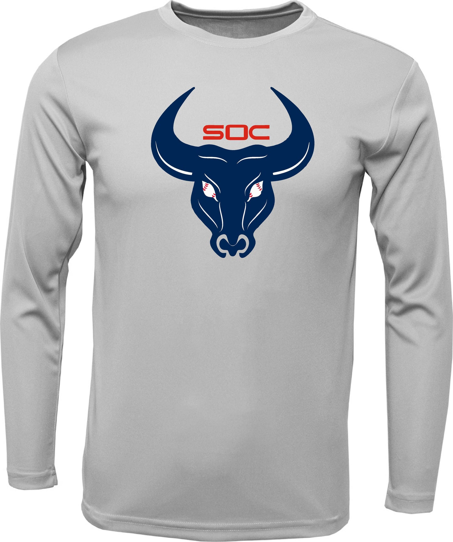 SC Long-sleeve "Bull logo" Dri-fit T-shirt