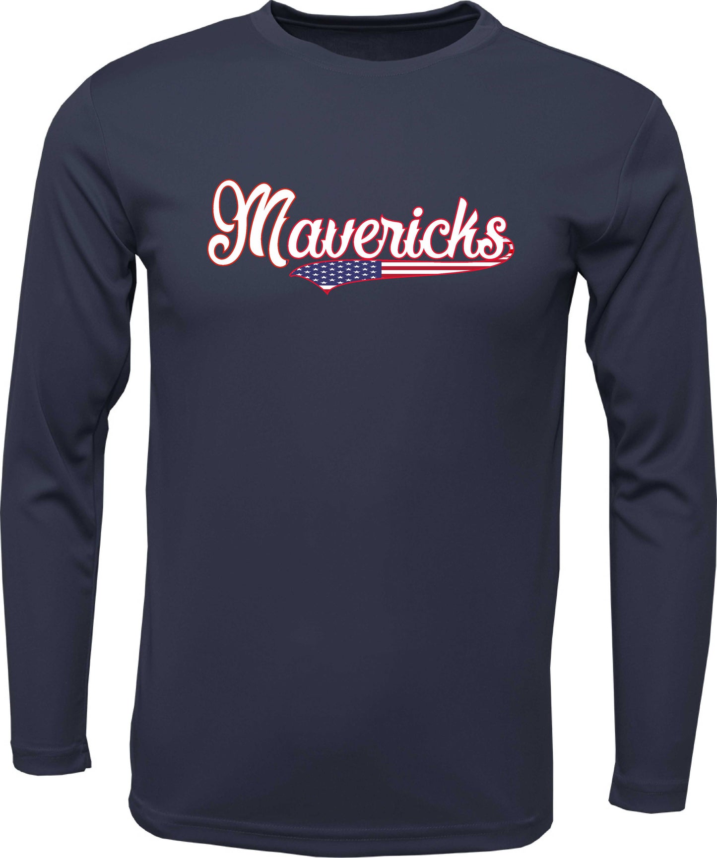 SC Long-sleeve "Maverick Flag logo" Dri-Fit T-shirt