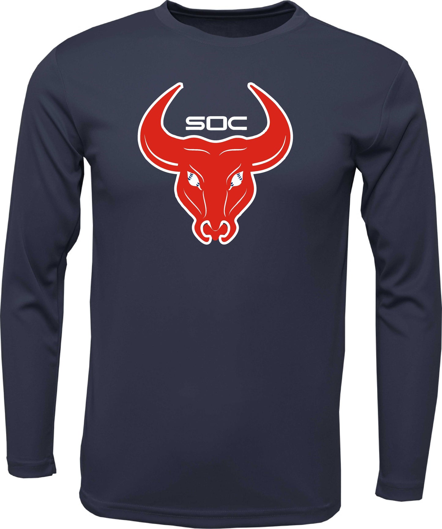 SC Long-sleeve "Bull Logo" Cotton T-shirt