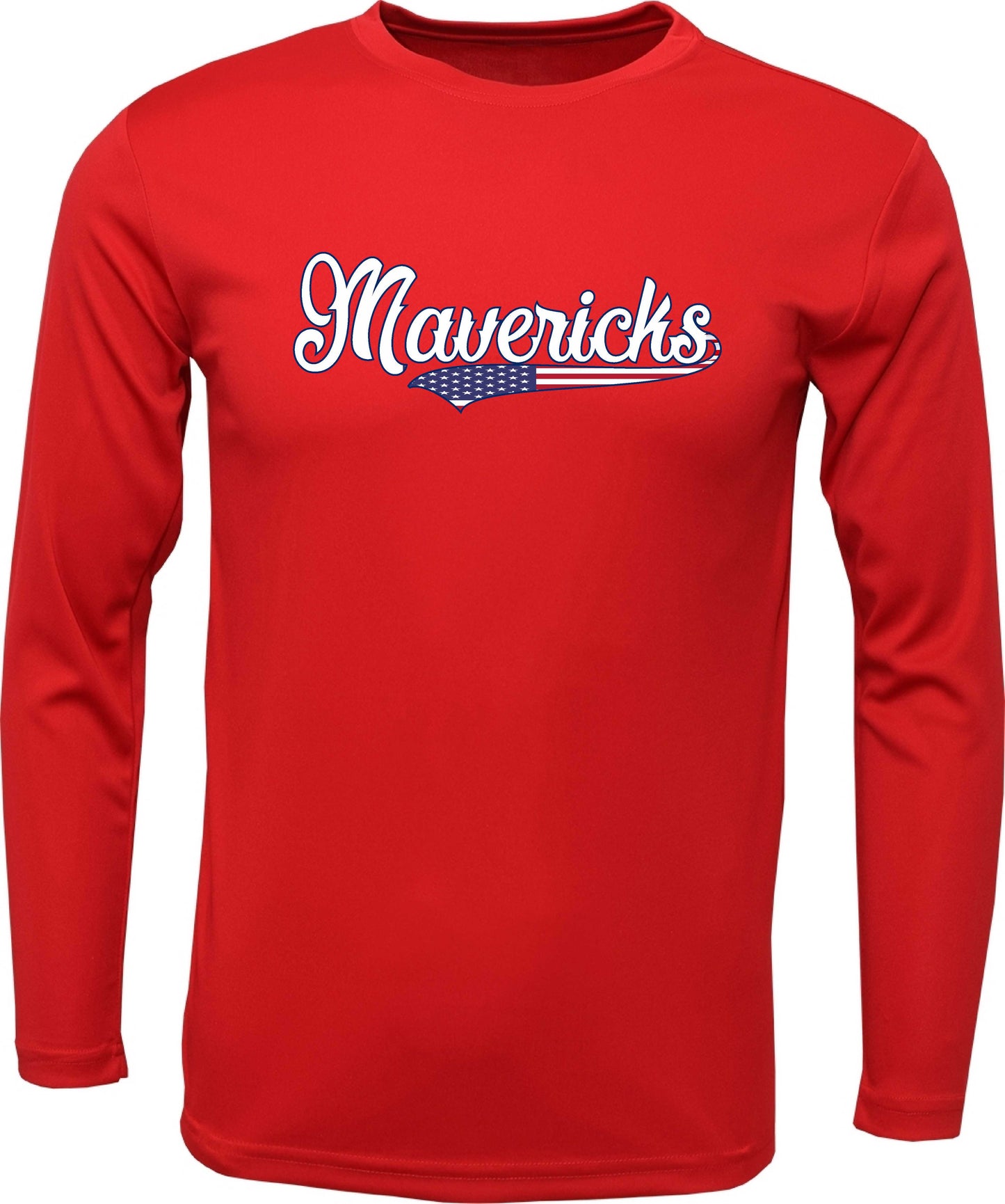 SC Long-sleeve "Maverick Flag logo" Dri-Fit T-shirt