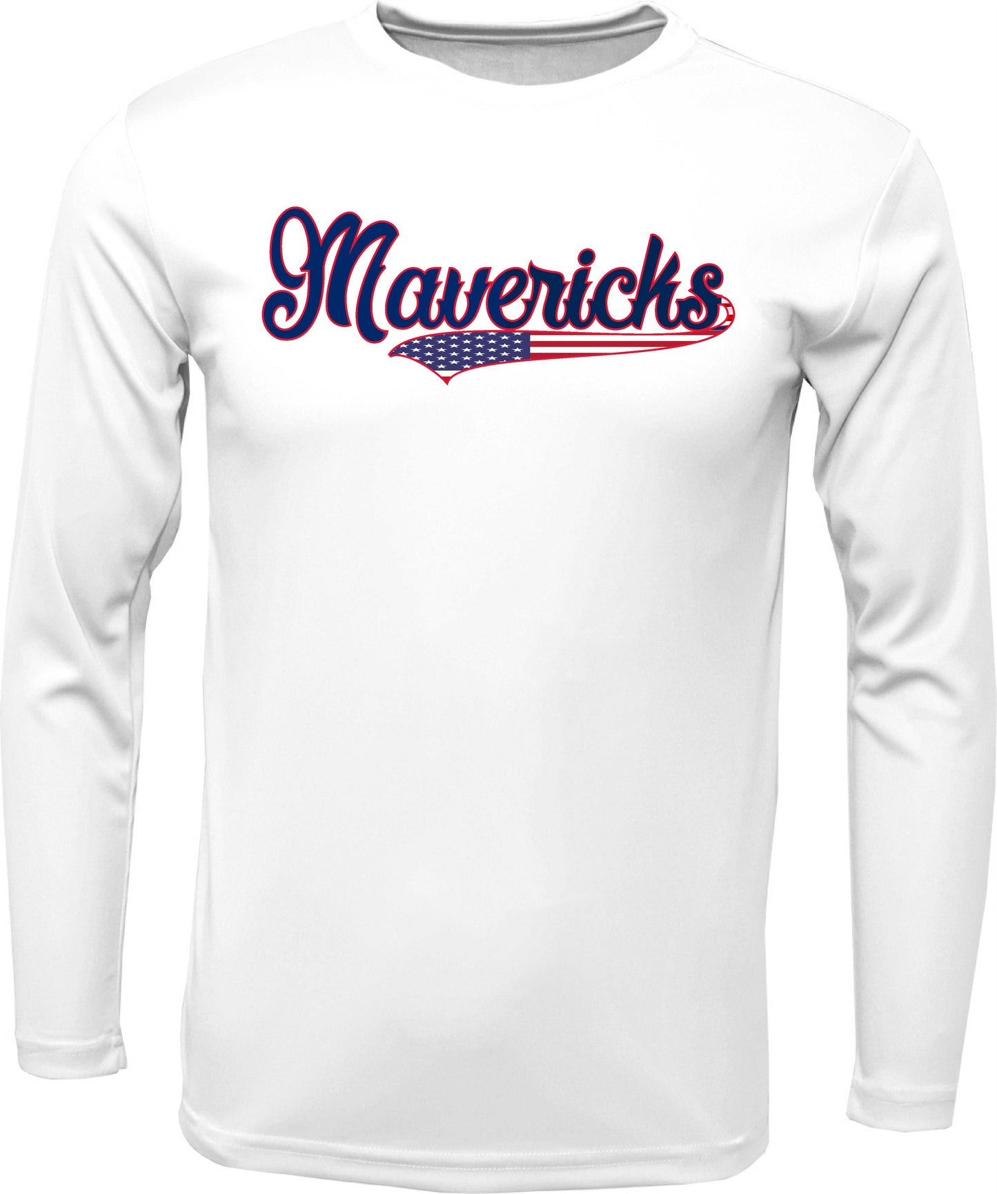 SC Long-sleeve "Maverick Flag logo"Cotton T-shirt