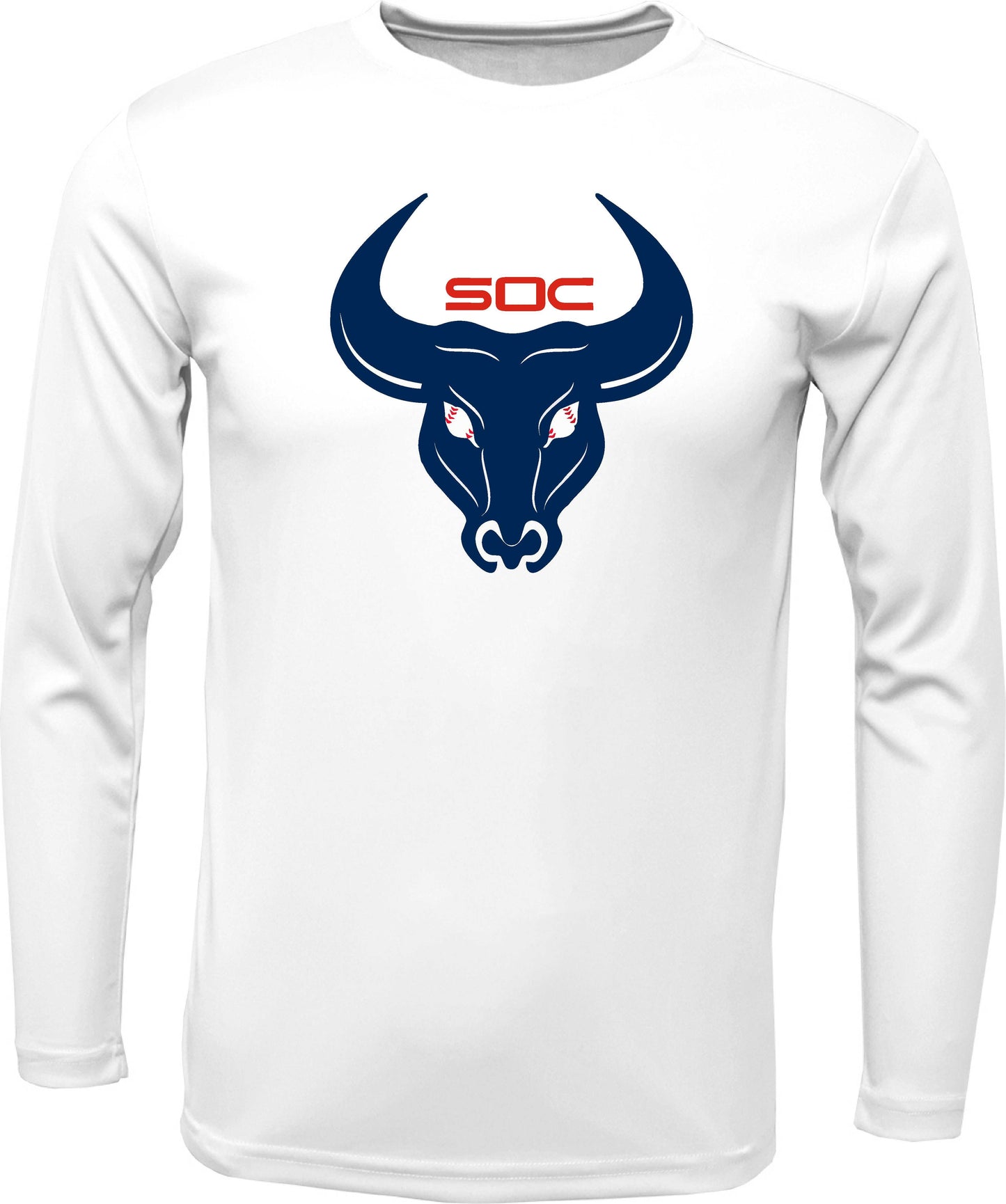 SC Long-sleeve "Bull Logo" Cotton T-shirt