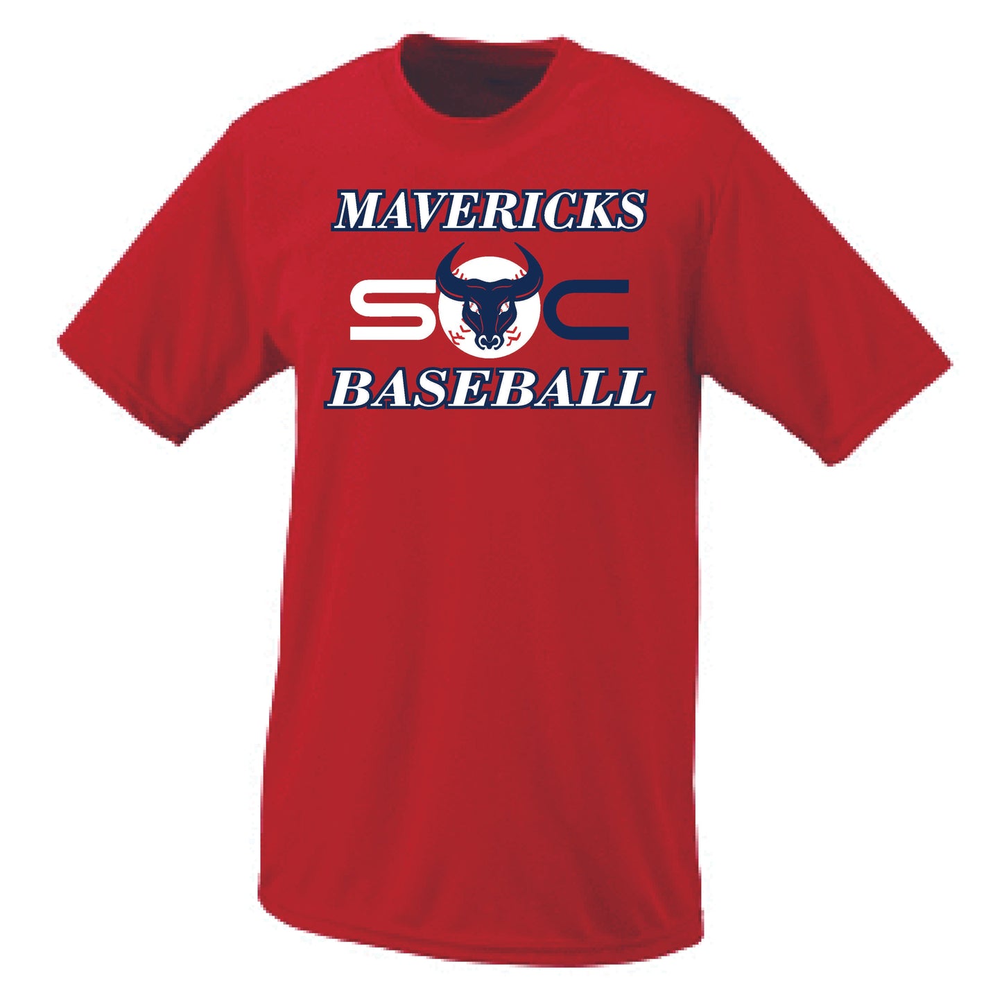 SC "Maverick Baseball logo" Cotton T-shirt