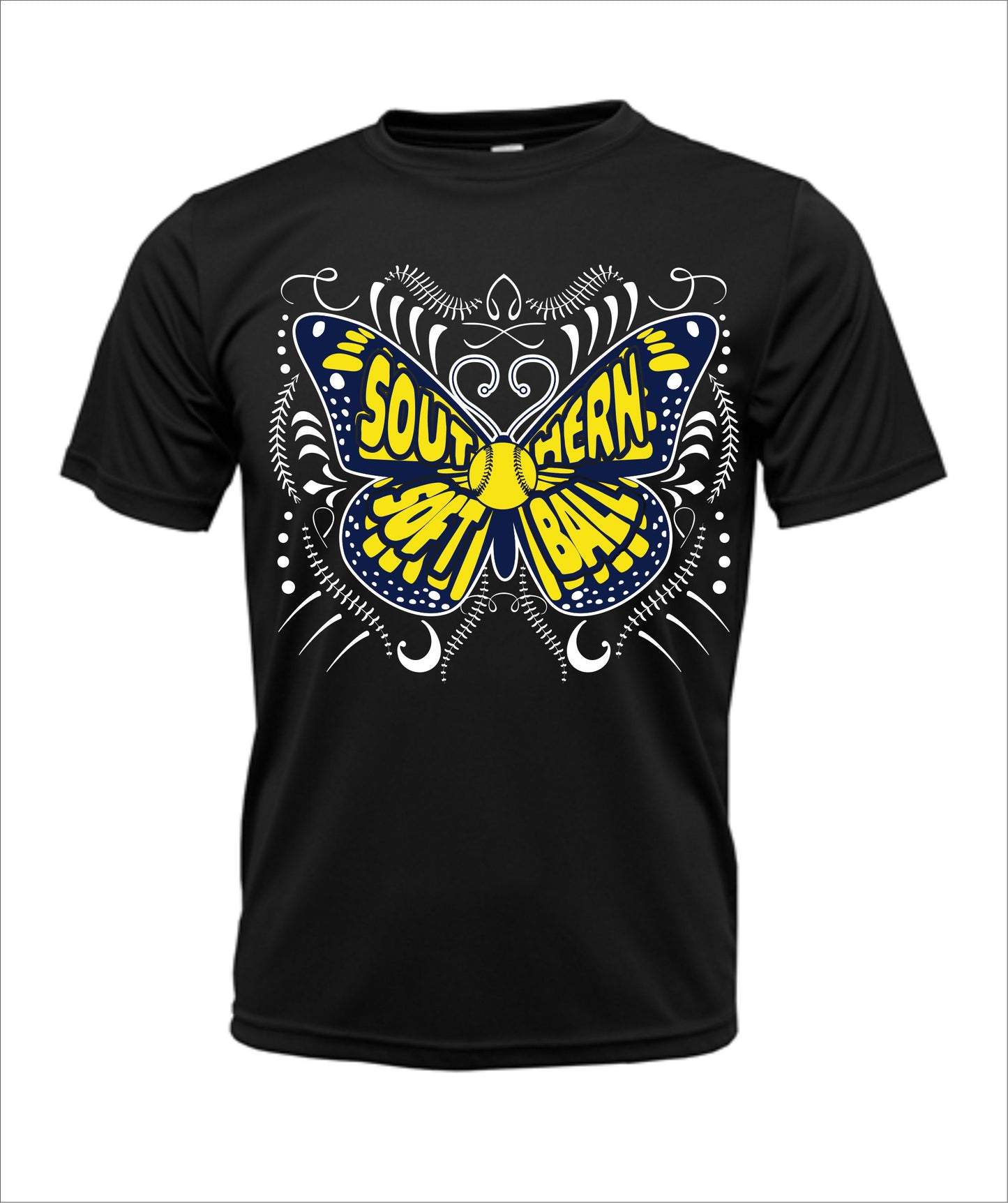 Softball "Butterfly" Cotton T-Shirt