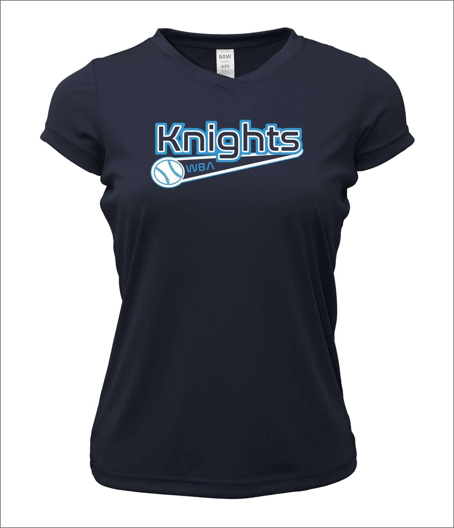 WBA Knight V-Neck Cotton T-Shirt