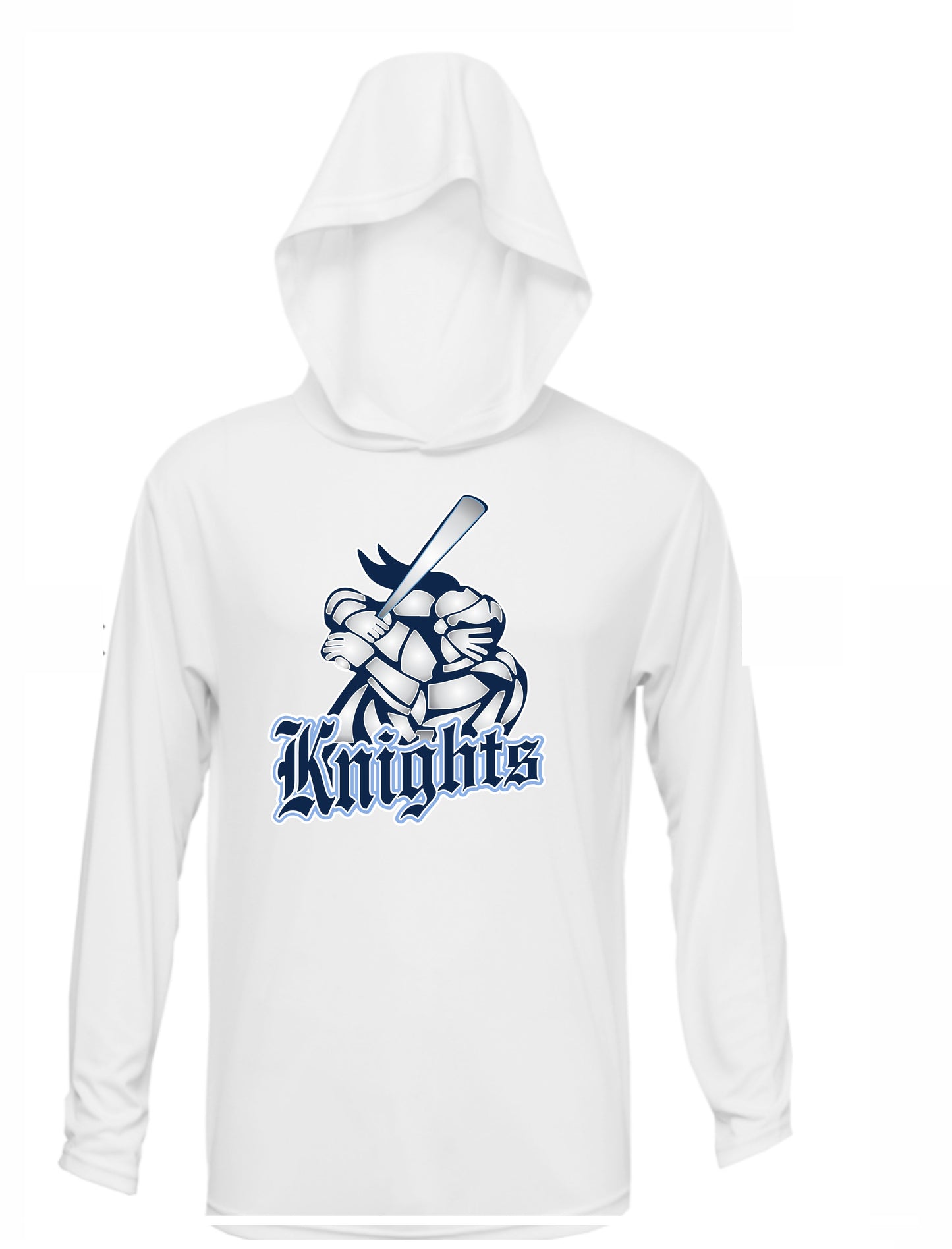 Knights Long-sleeve Dri-fit w/hood - Full logo