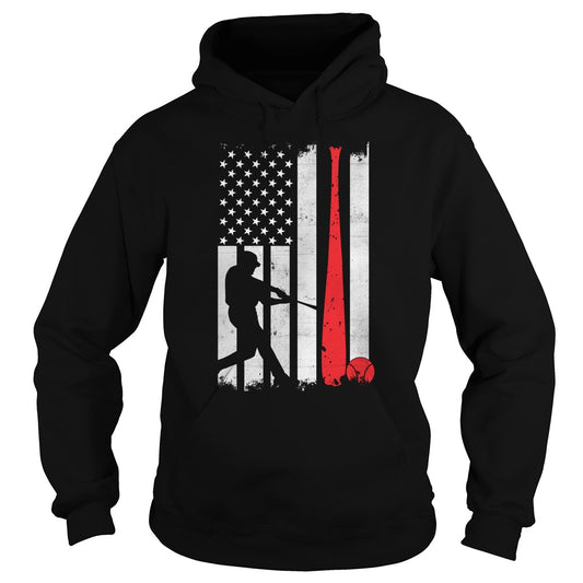 US Flag w/ Bat & Player