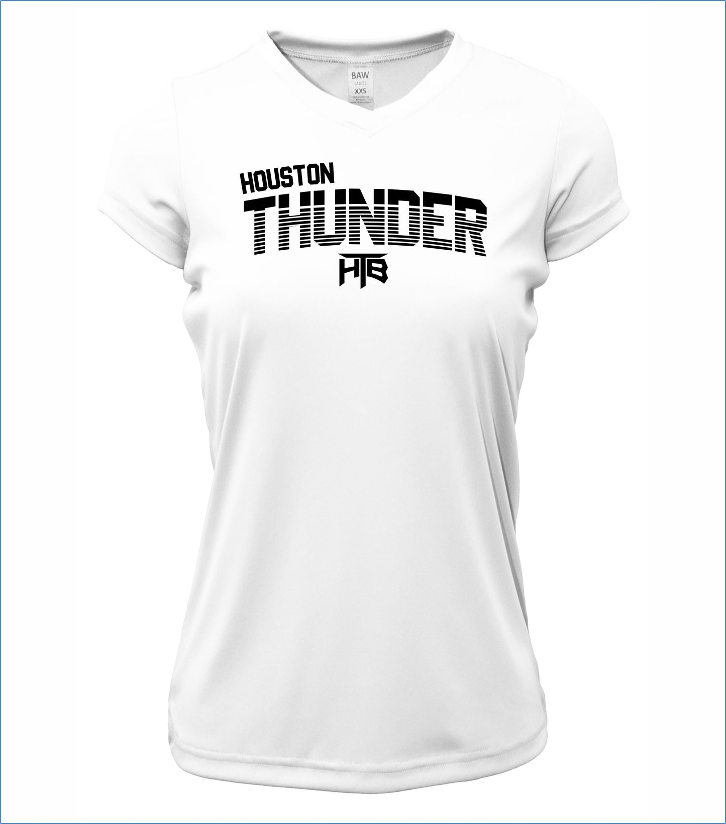 Houston Thunder Ladies Short Sleeve V-Neck Dri-Fit T-Shirt