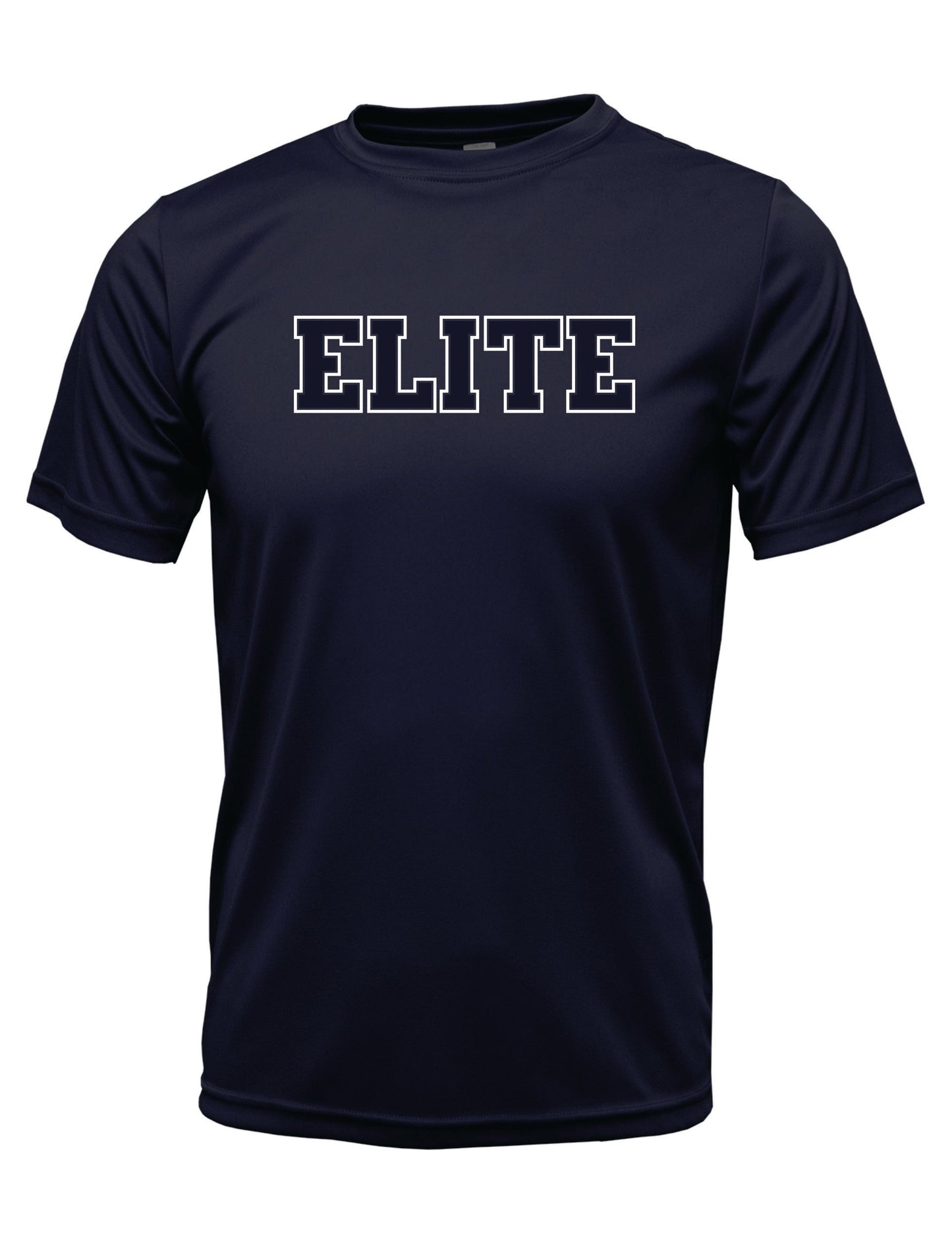 Elite Navy Logo Cotton T-shirt