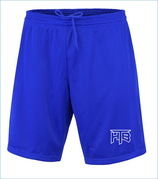 HTB Embroidered Mesh Shorts
