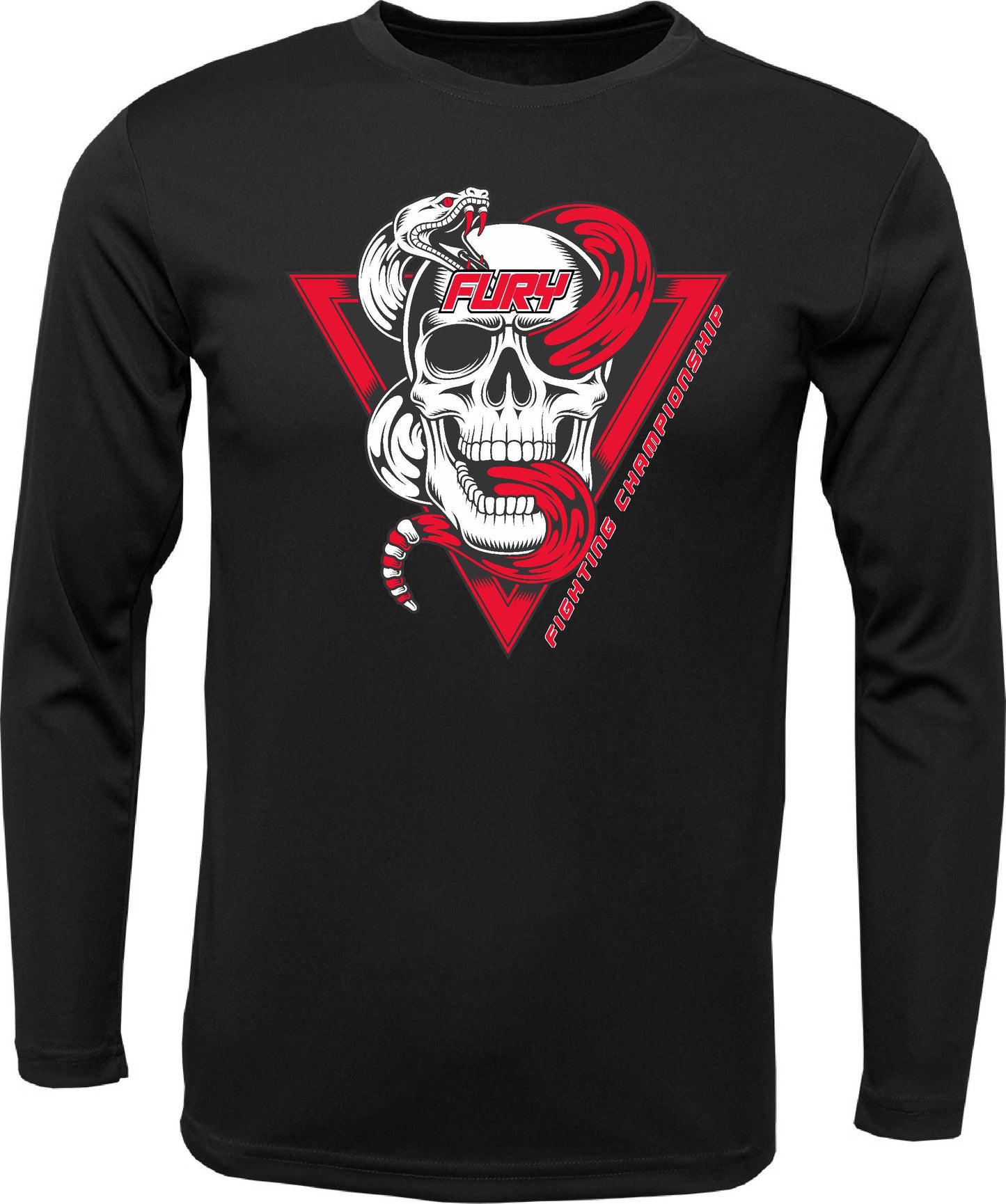 Fury Skull and Snake Dri-Fit Long-sleeve T-shirt