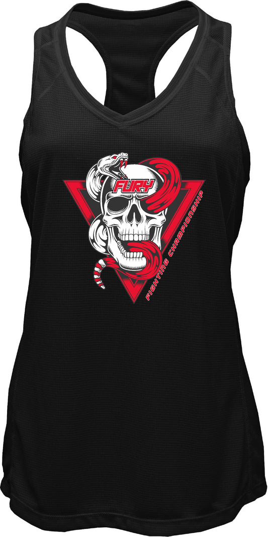 Fury Skull and snake Racer-back Tank