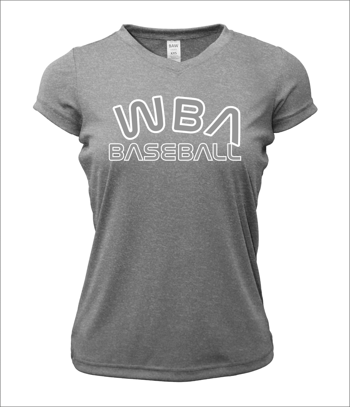 WBA Baseball V-Neck Cotton T-Shirt