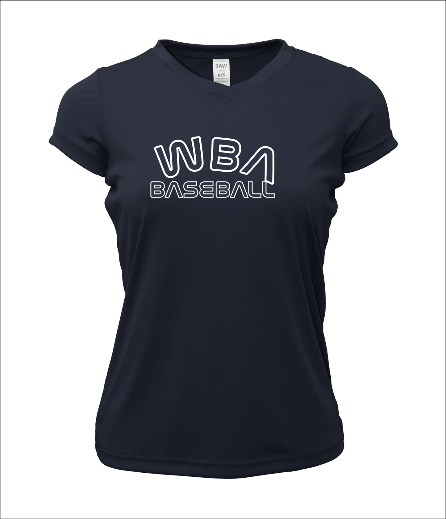 WBA Baseball V-Neck Cotton T-Shirt