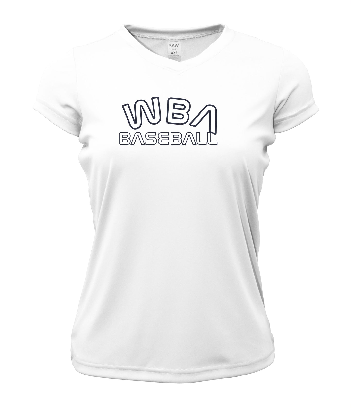 WBA Baseball V-Neck Cotton T-Shirt